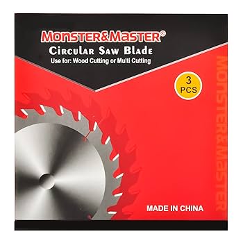 Monster & Master 3 Pack 4-1/2 Inch Miter Saw Blade, 40T TCT